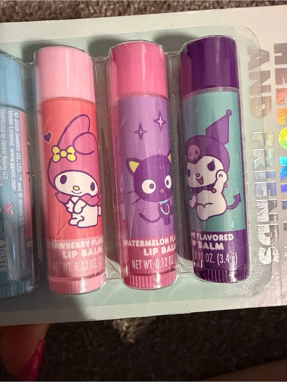 Hello Kitty and Friends 8-Pack Flavored Lip Balms - Multi Color